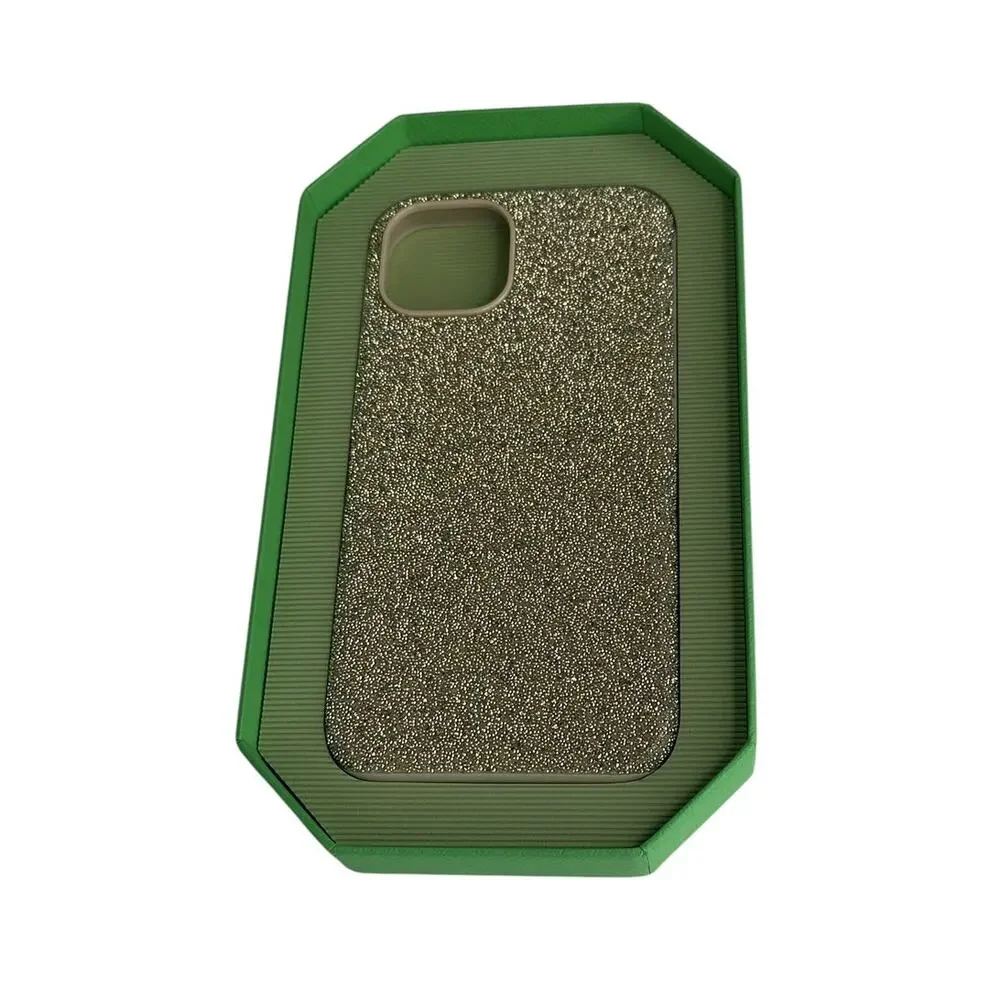 Swarovski High smartphone case iPhone 14, Gold tone